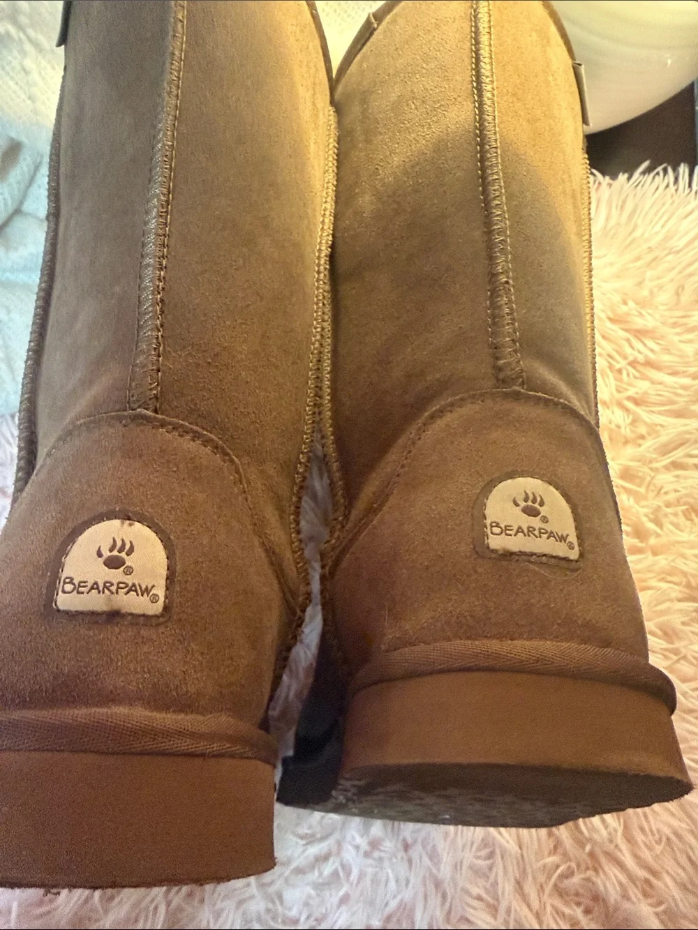 BearPaw Women's Classic Shearling Tall Boots - Brown